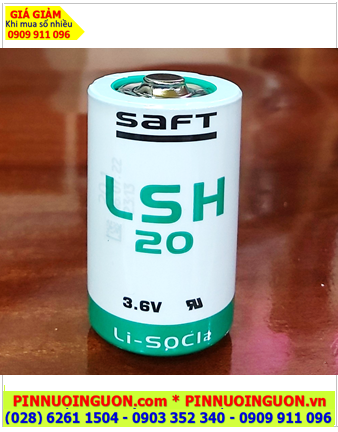 Saft LSH20, Pin nuôi nguồn Saft LSH20 lithium 3.6v D 13000mAh chính hãng (Xuất xứ PHÁP)